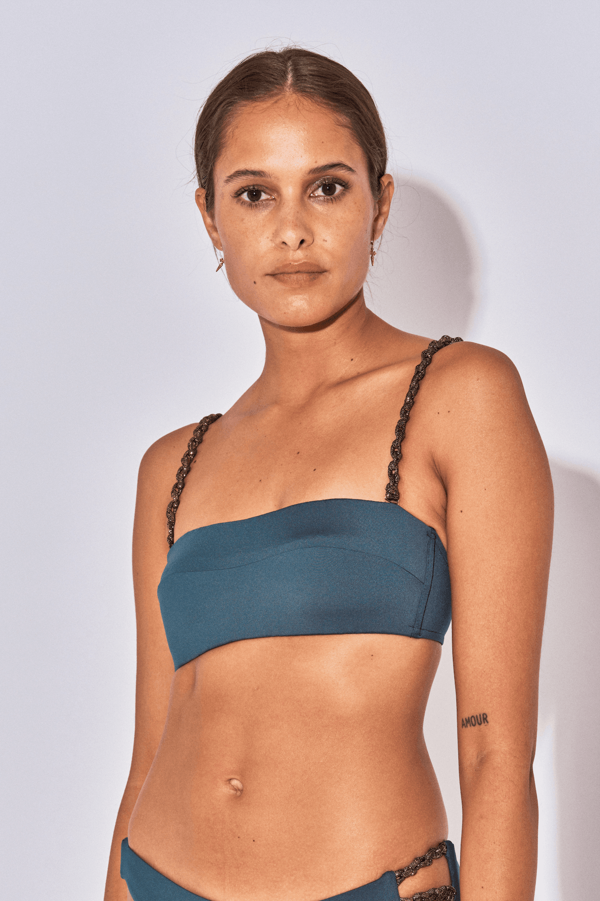Top Bandeau Lola Macrame Petrol